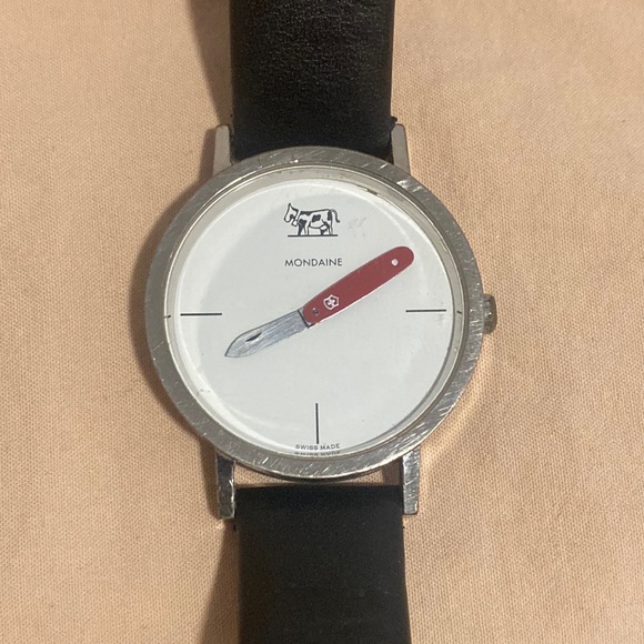 MONDAINE Swiss Army knife novelty vintage watch - Picture 3 of 8